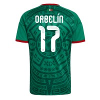Stroje piłkarskie Meksyk Orbelin Pineda #17 Koszulka Podstawowej MŚ 2026 Krótki Rękaw